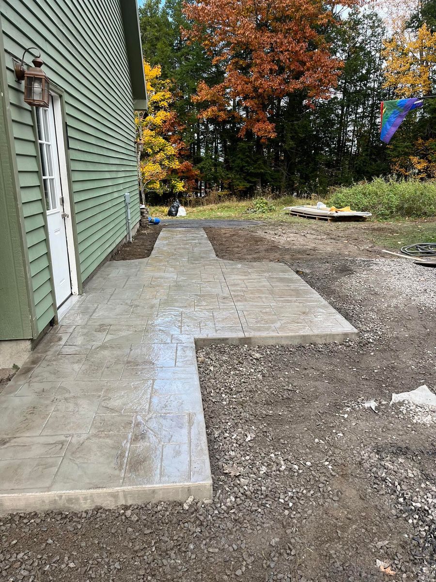 Sidewalk Installation for Custom Concrete of Maine in Biddeford, ME