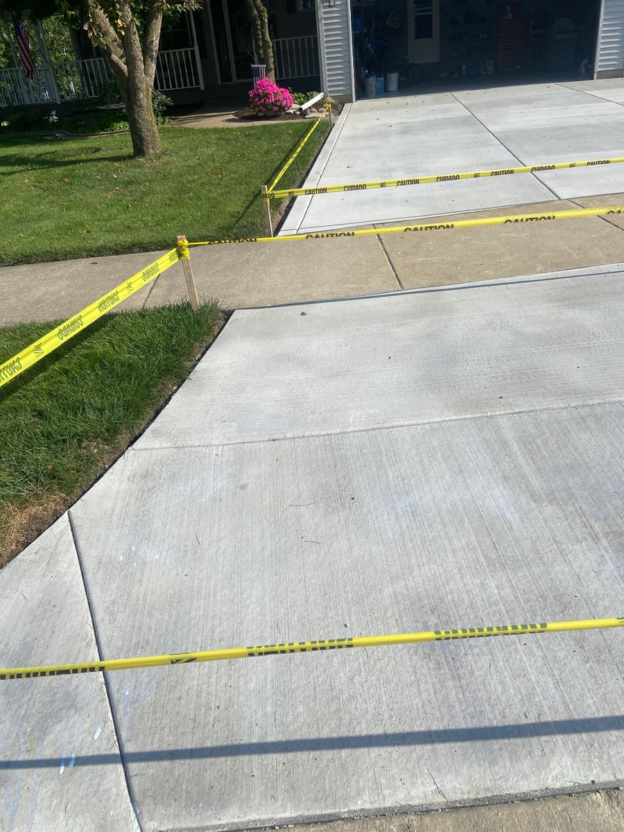 Driveway Installation for Fuentes Concrete Construction in Hammond, IN