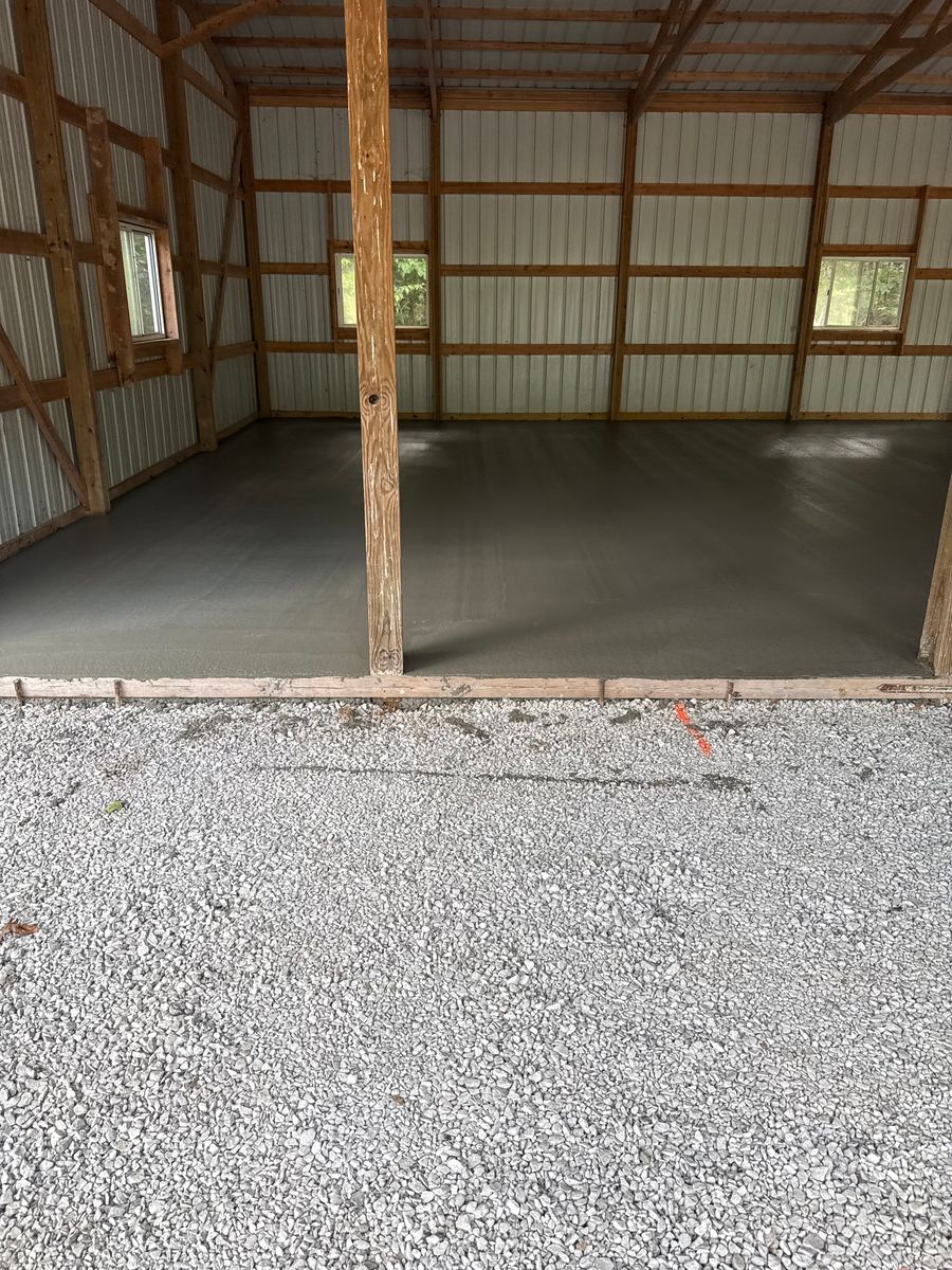 Pole Barn Floors for Immaculate Concrete and Construction in Troy, IL