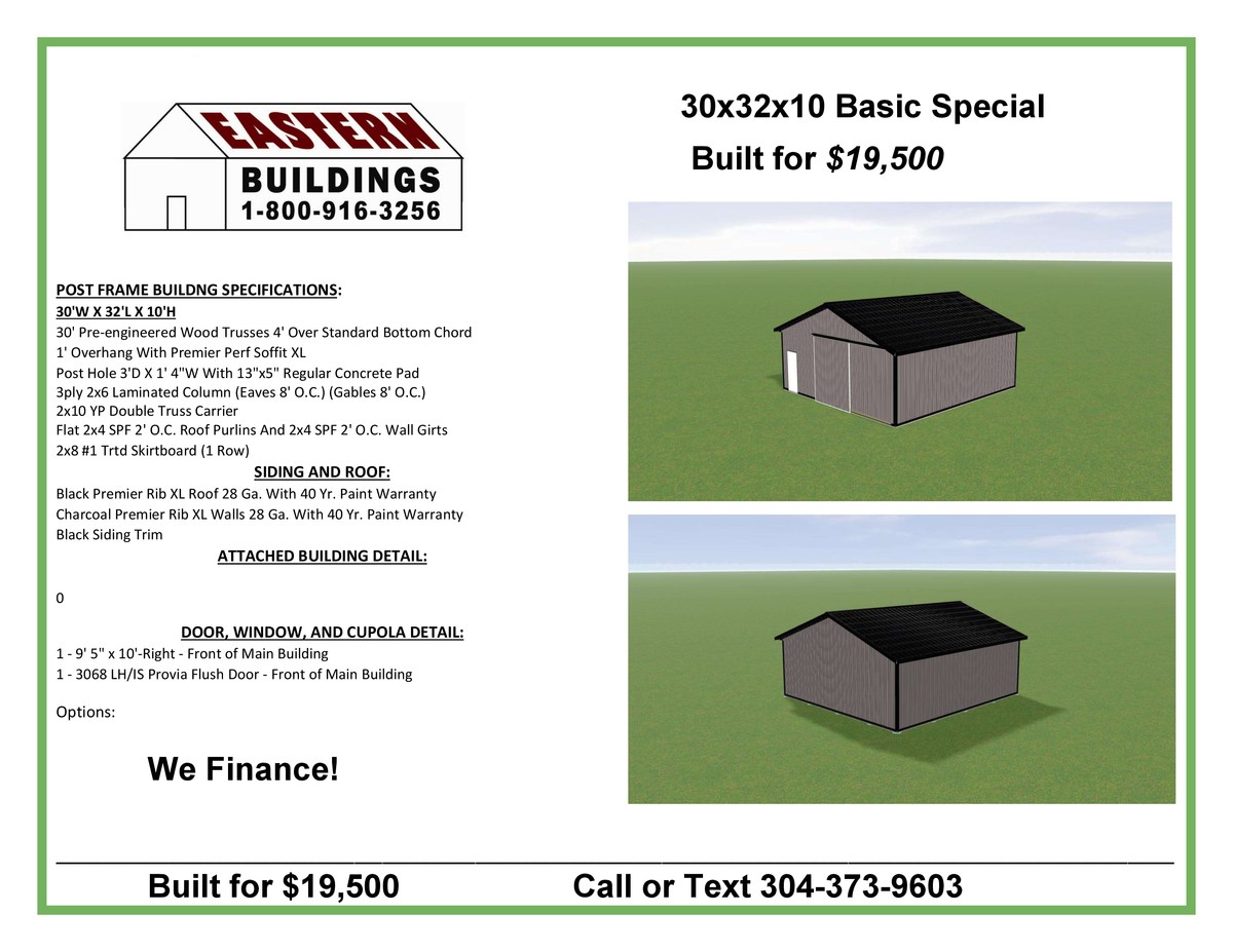 Pole Barn Construction for Eastern Buildings in Parkersburg, WV
