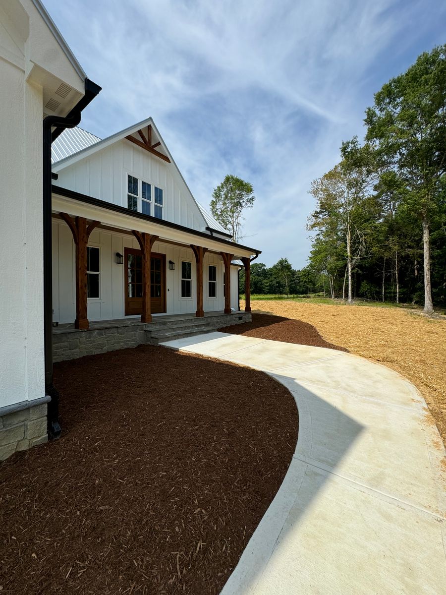 Mulch Installation for Lovingood Landscape in Pittsboro, NC