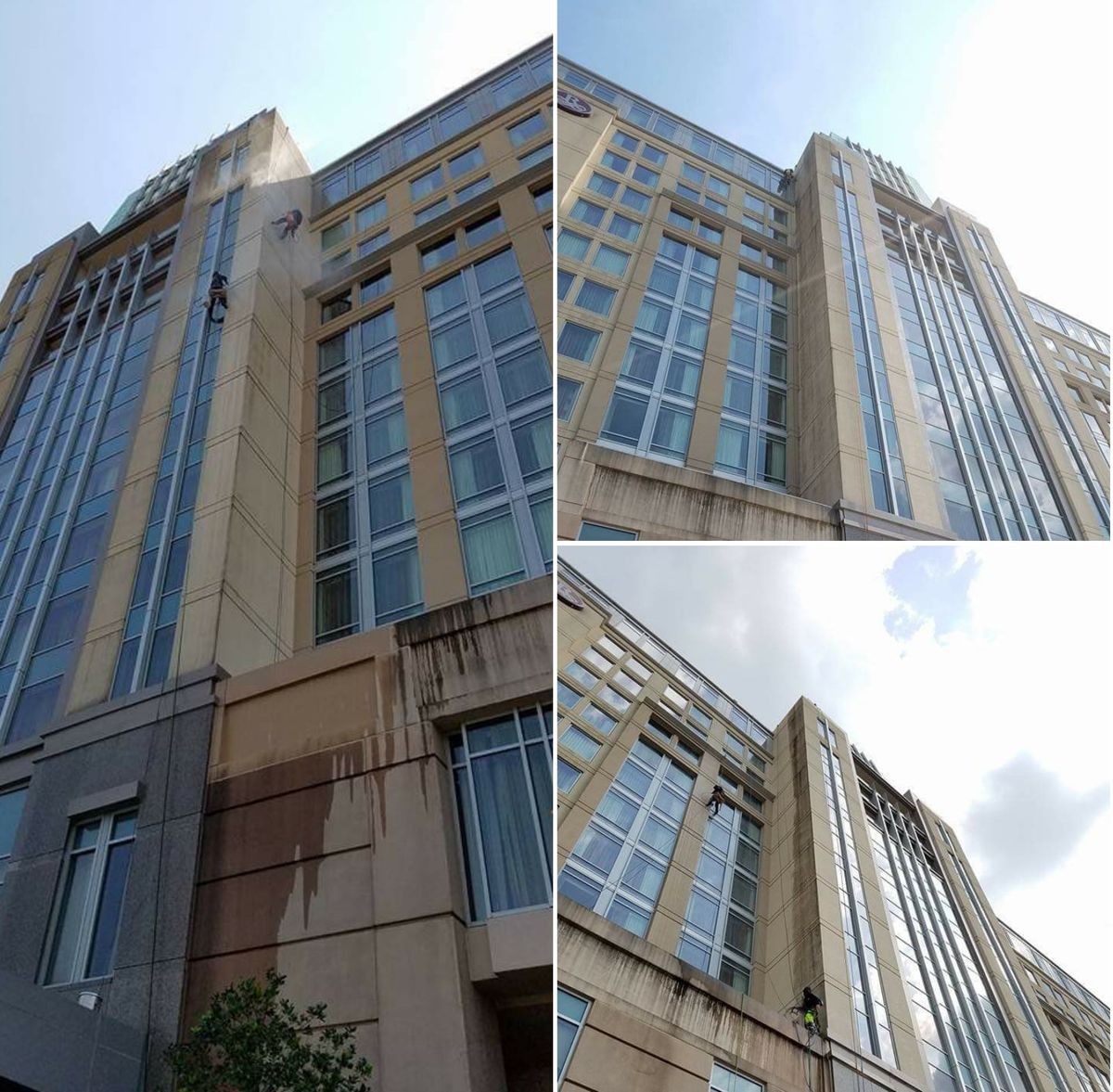 High Rise Pressure Washing for Sunlight Building Services in Atlanta, GA
