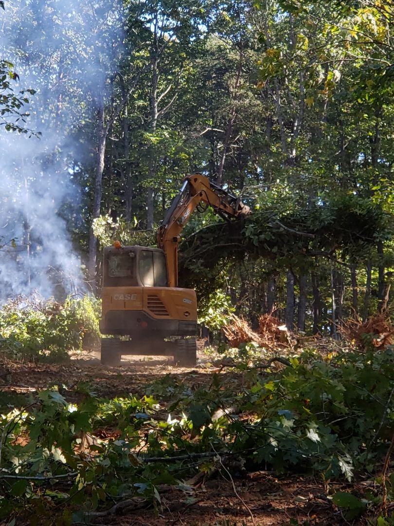 Land Clearing for Lanier Excavating LLC in Bedford County, VA