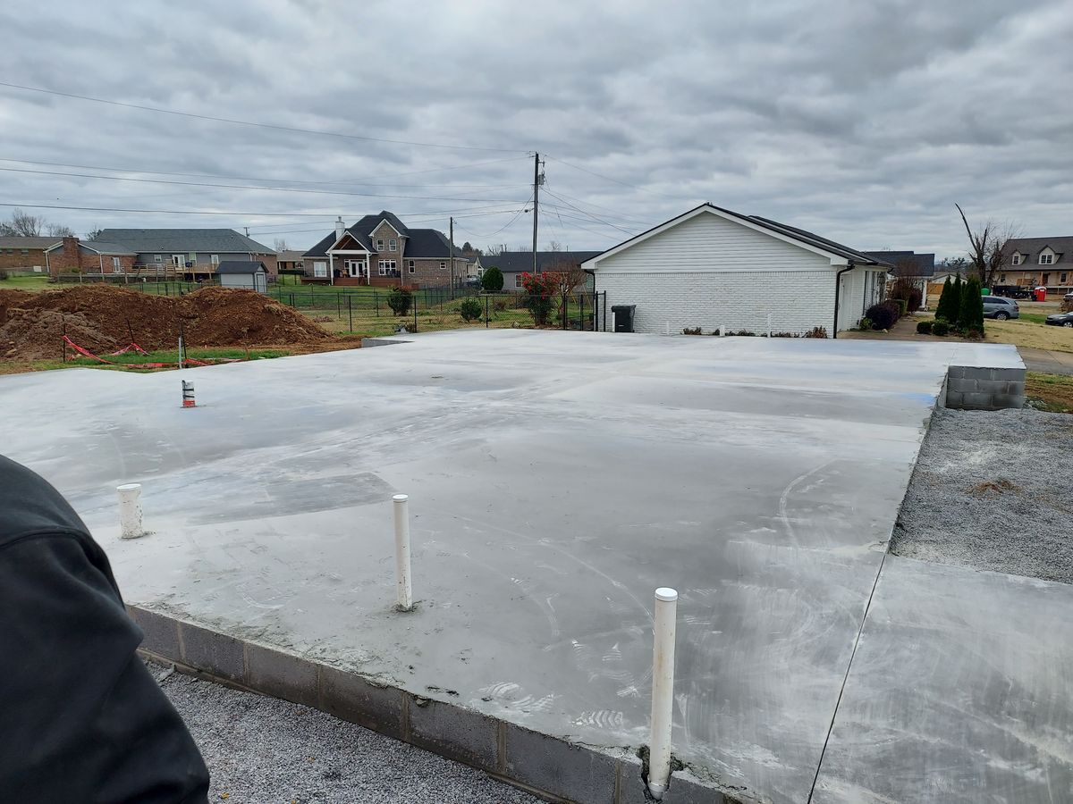 Concrete Slab Construction for PMR Construction in Rossville, GA