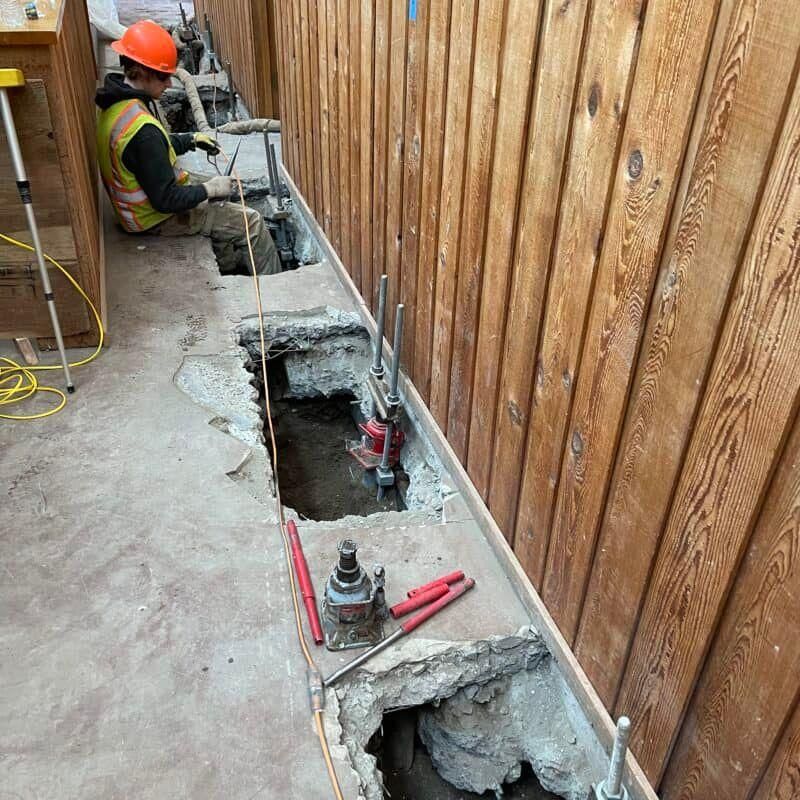 Underpinning for Chicago Waterproofing & Construction in Evanston, IL