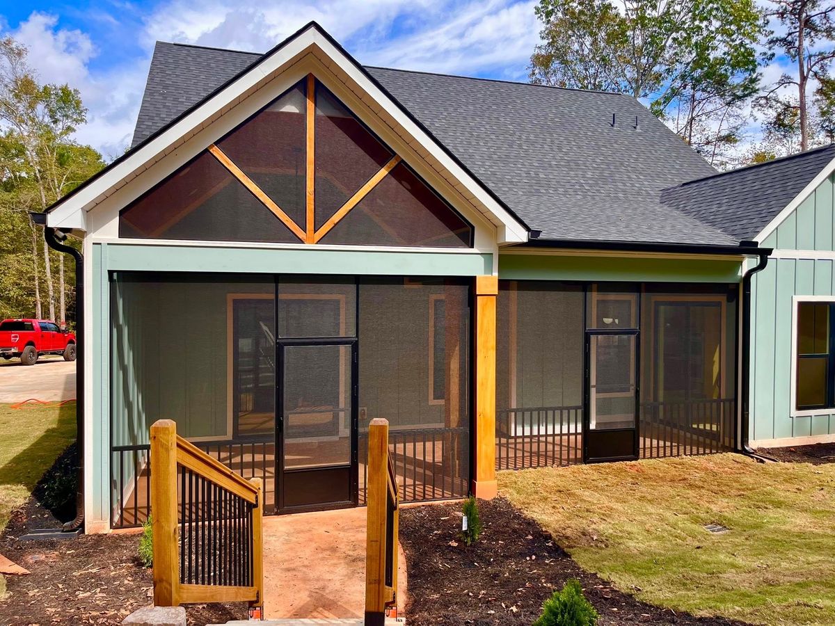 Screen Porch Design and Installation for Cool Hand Home Improvements in Spartanburg, SC