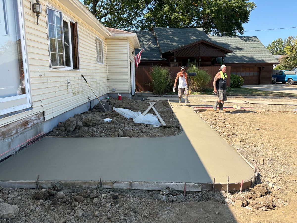 Concrete Slab Construction for Concrete Pros, LLC in Lorain, OH