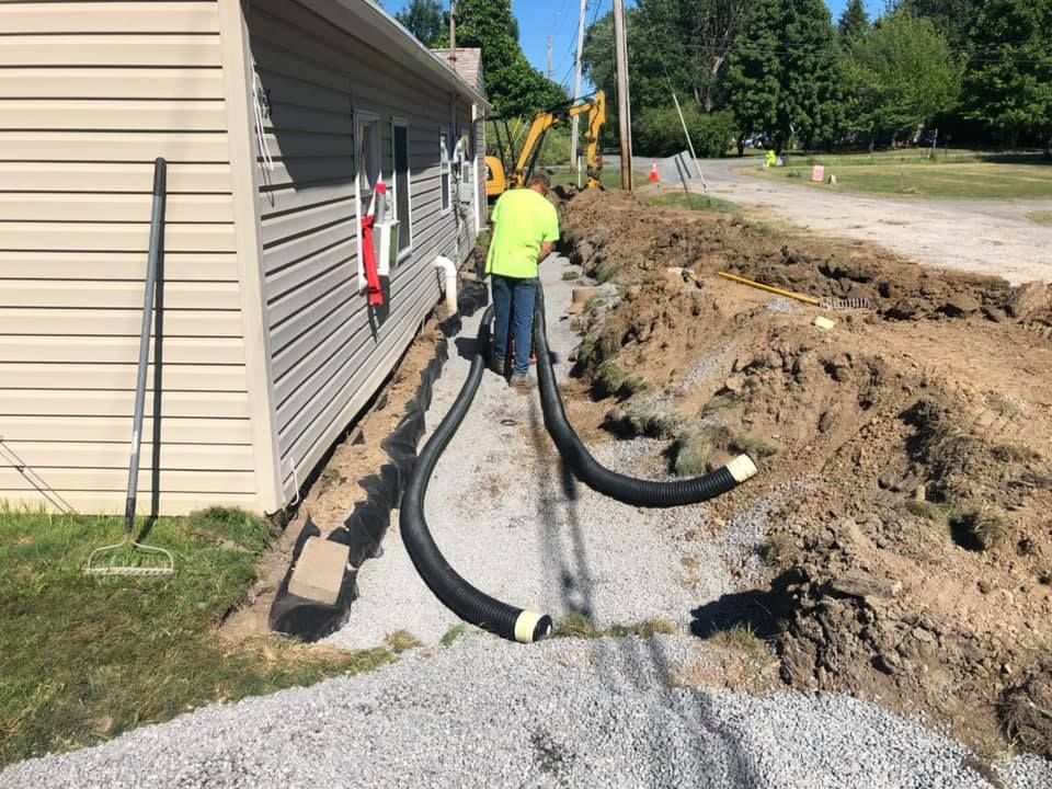 Drainage Systems for Loomis Brother’s Construction in Rochester, New York