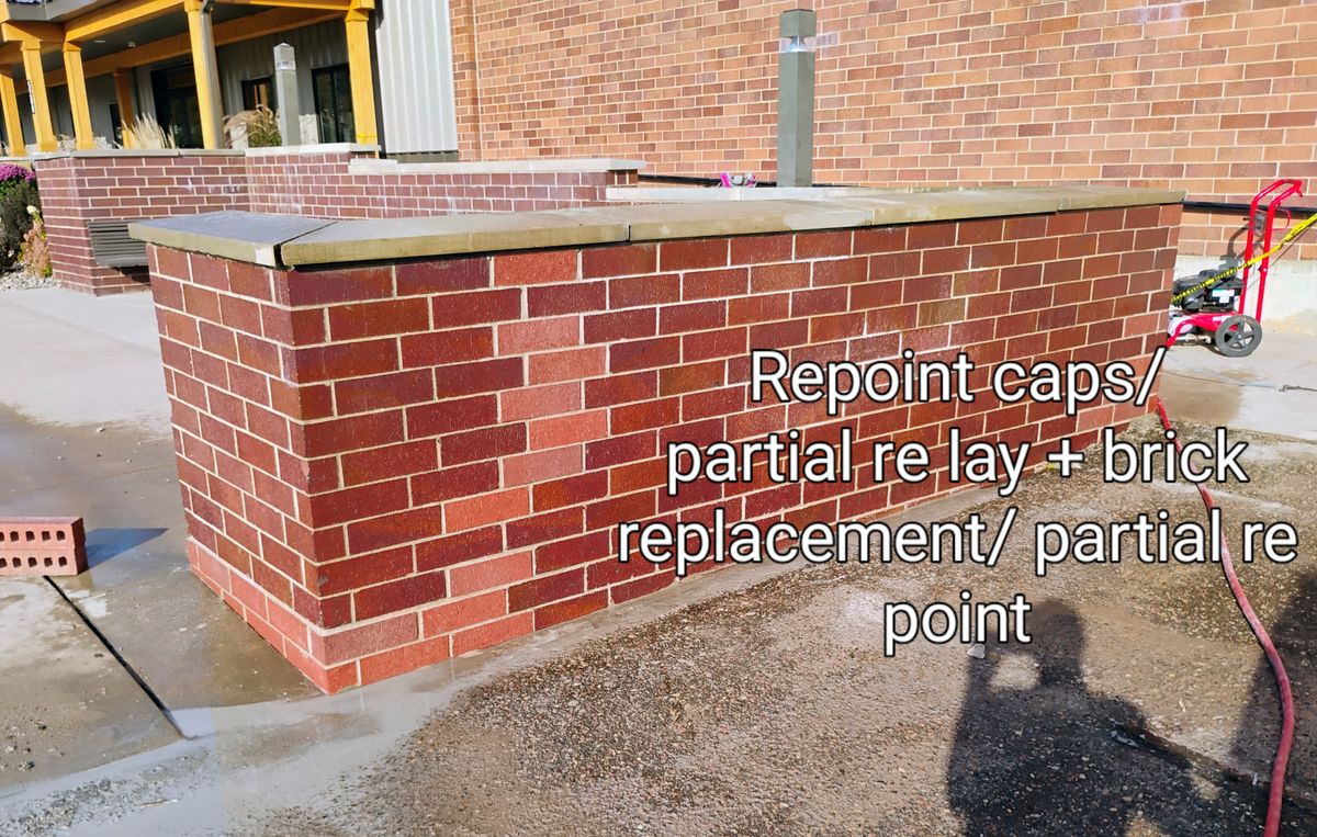 Brick Cleaning for To the Point Masonry in Spring Valley, WI