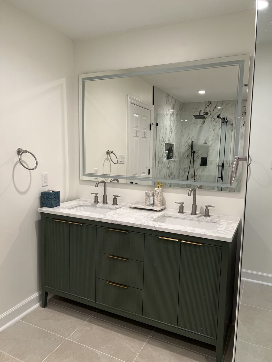 Bathroom Remodel for NOVA Construction Now in Arlington, VA