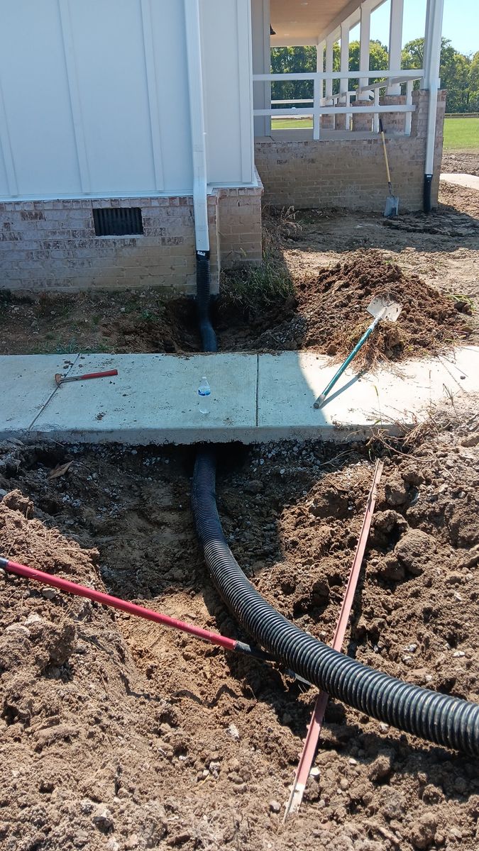 Water Line Installation for Yates Construction & Excavation in Arrington, Tennessee