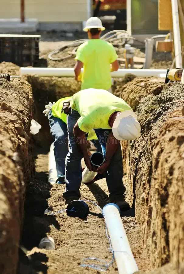 Utility line excavation for Louisville Earth Movers in Crestwood, KY
