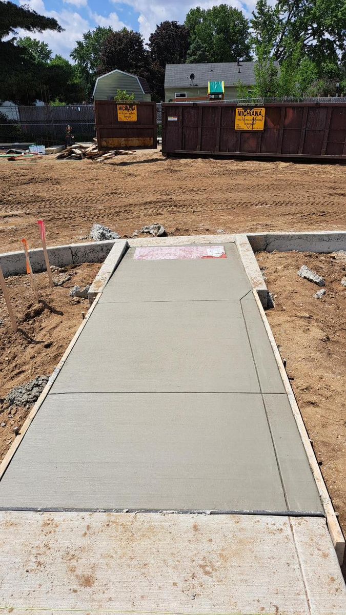 Residential Concrete for B&M Builders in Bremen, IN