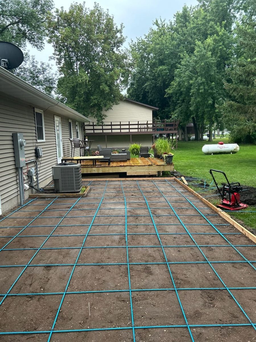 Concrete Slab Construction for Cousins Construction in Murdock, MN