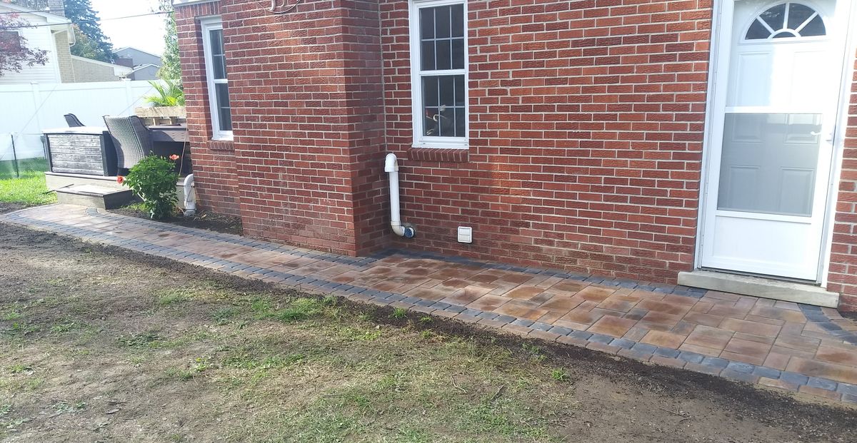 Paver Porch & Step Installation for Humphries Hardscape - Pavers and Landscaping in Wyandotte, MI