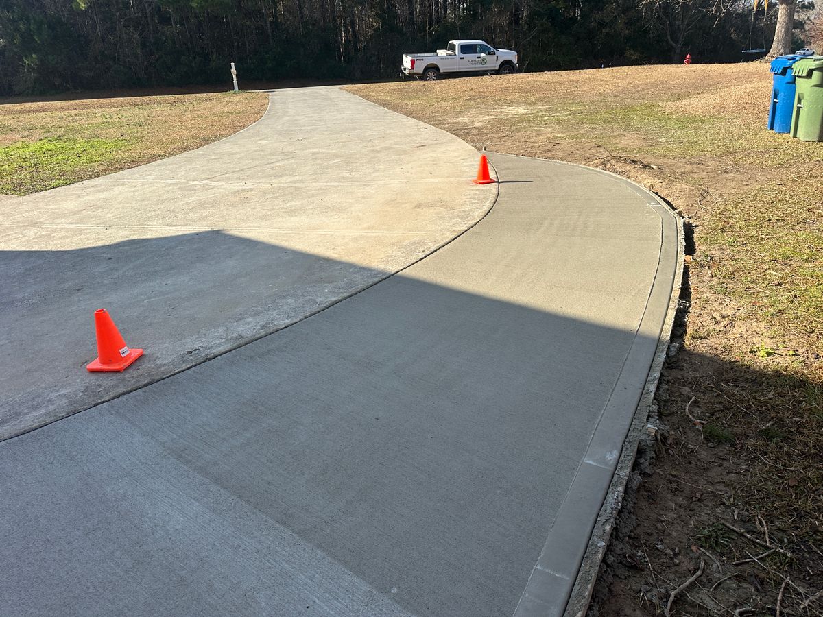 Concrete for Nature Tones Landscaping & Hardscaping in Hampstead, NC