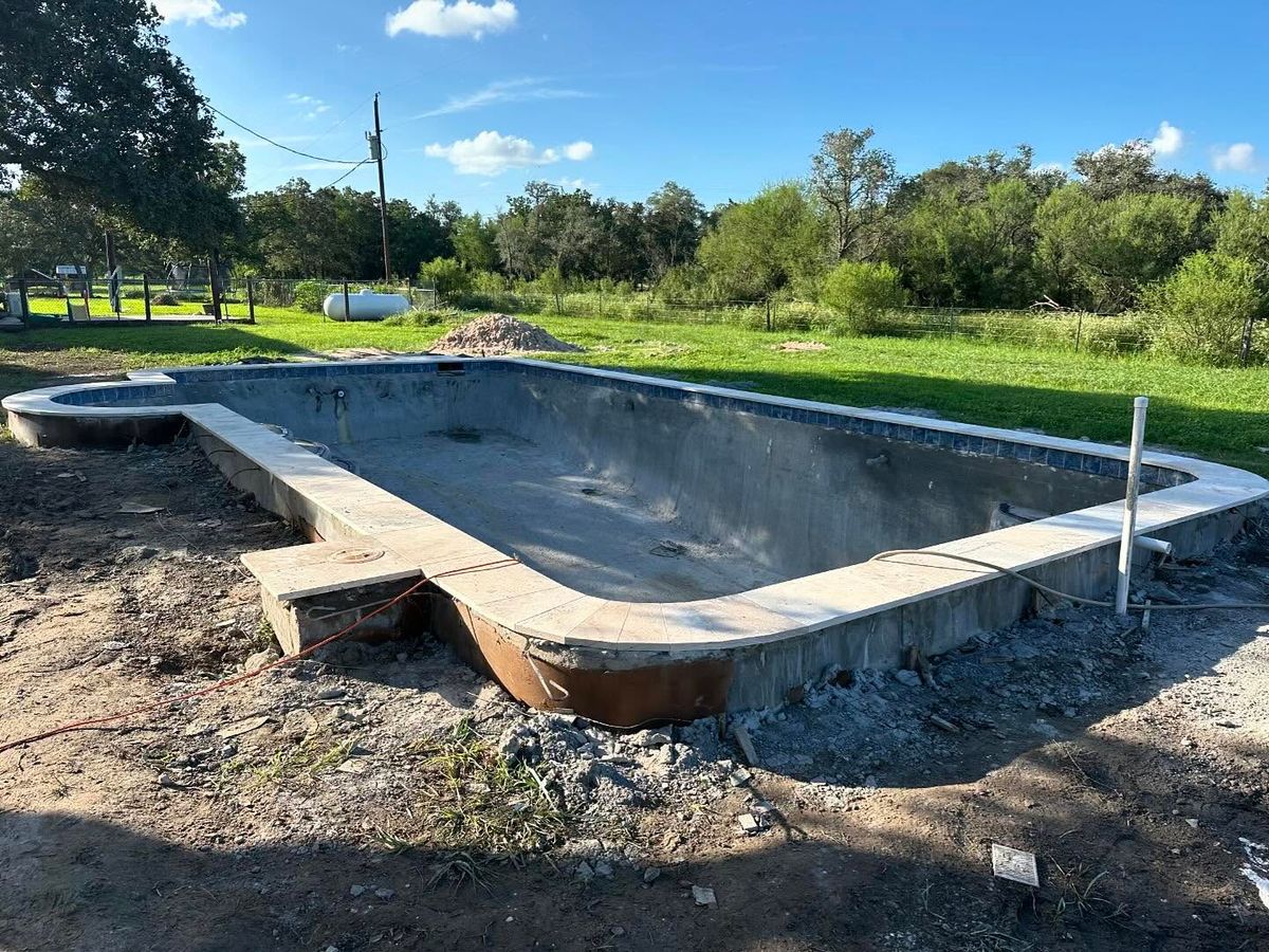 Pool Coping for J & P Construction in Houston, TX