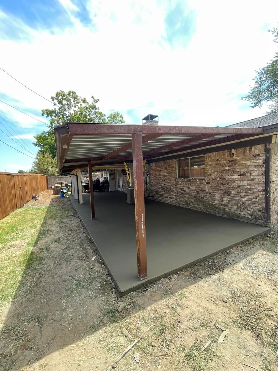 Patio Design & Installation for 3B Concrete Construction LLC in DFW, TX