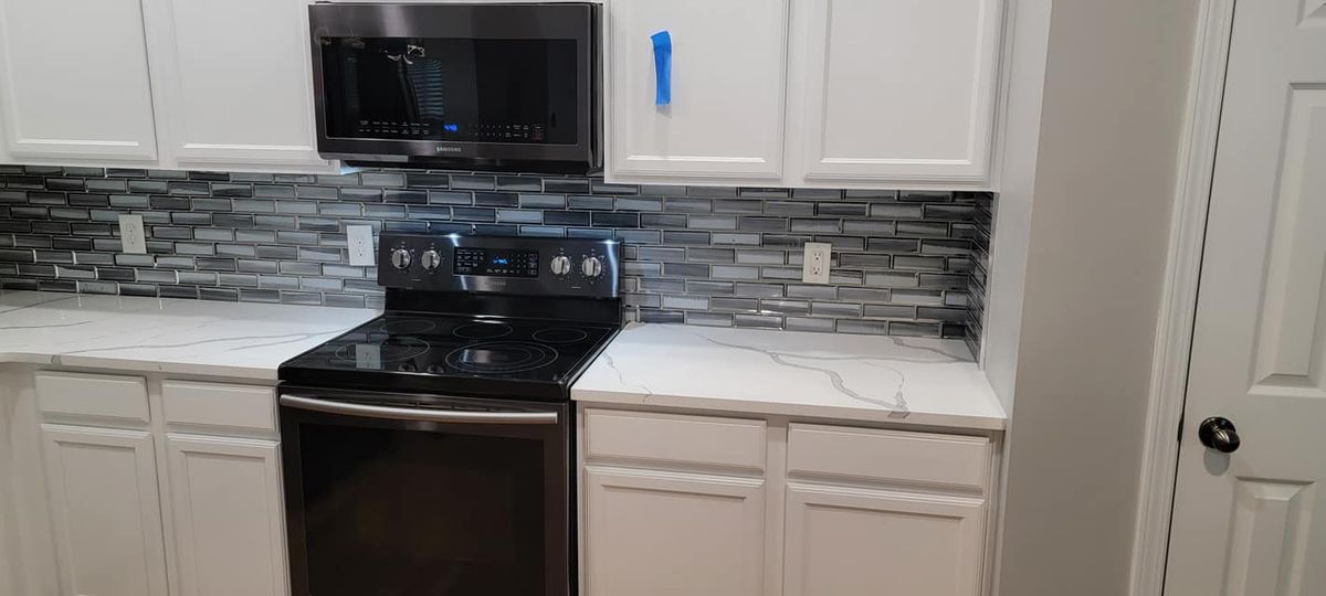 Kitchen Backsplash Tiling for Precision Enterprise Construction LLC in Loganville, GA
