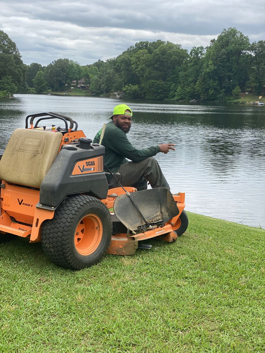 Mowing for Kingdom Landscaping in Memphis, TN