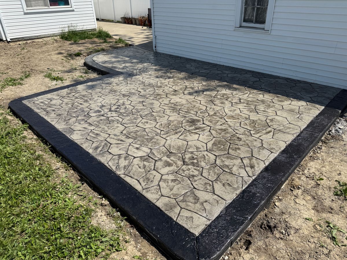 Stamped Concrete for Crown Cement in Lincoln Park, MI