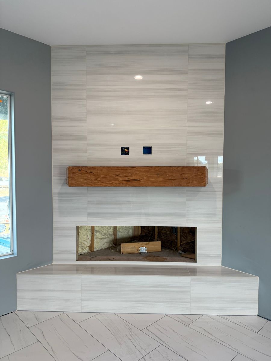 Fireplace Tiling for C&N Flooring Solutions LLC in Chino Valley, AZ