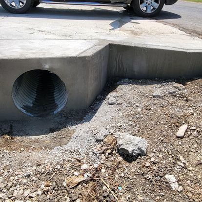 Stairs & Culvert Installation for PC Concrete & Design in Austin, TX