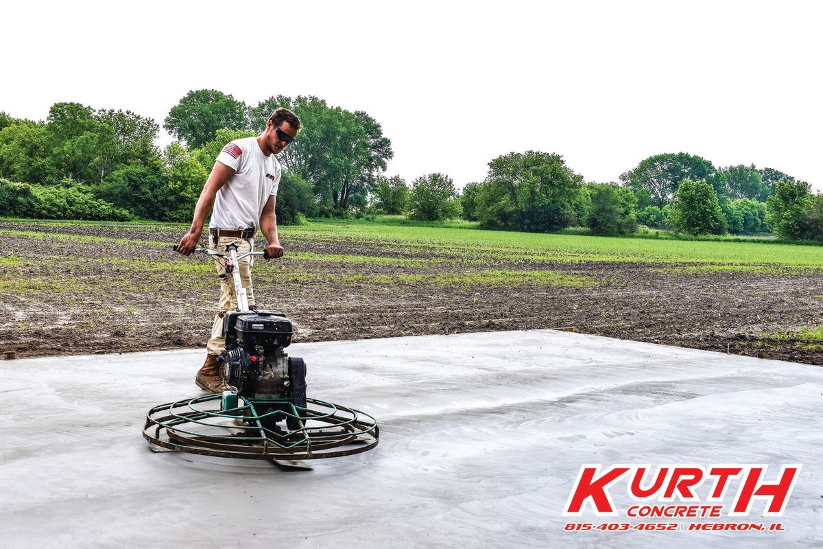 Patio Design & Installation for Kurth Concrete in Hebron, IL