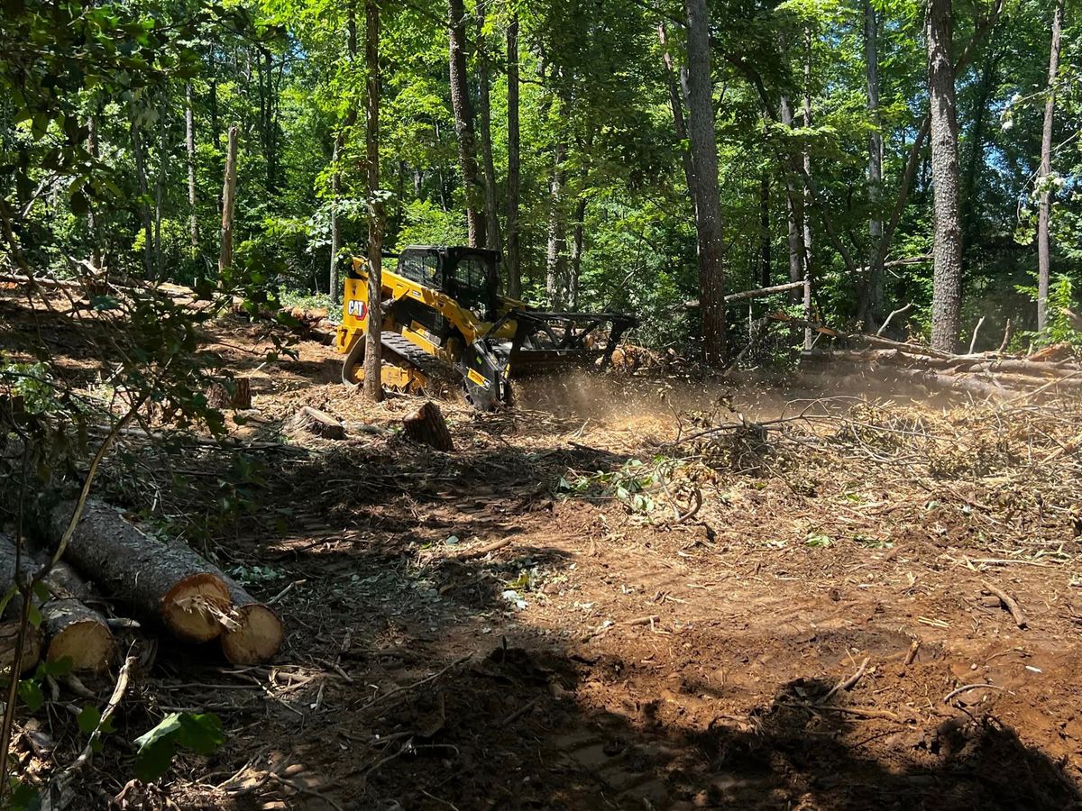 Land Clearing & Demolition for Fav5 Hauling & Grading in Mount Airy, NC