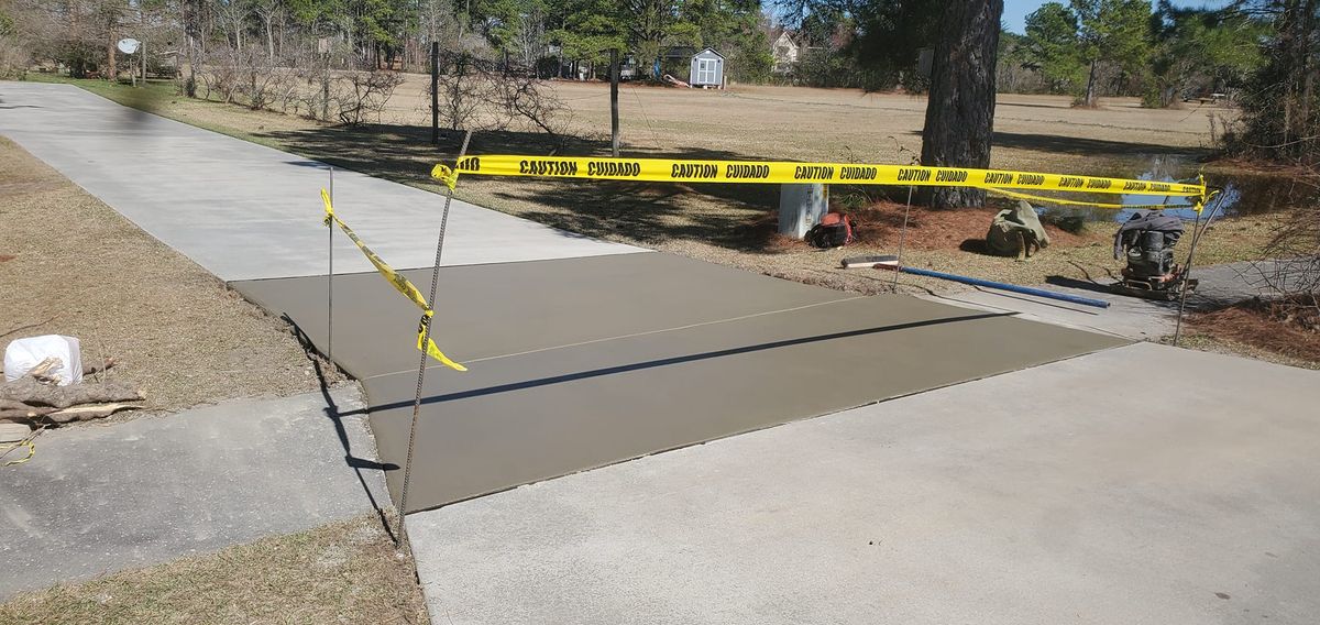 New Concrete for Herrera's Concrete & Pressure Washing Services in Fayetteville, NC