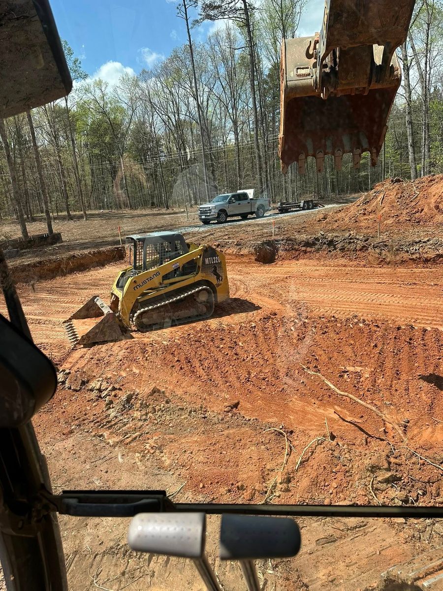 Grading for G. White Construction, LLC in Orange, VA