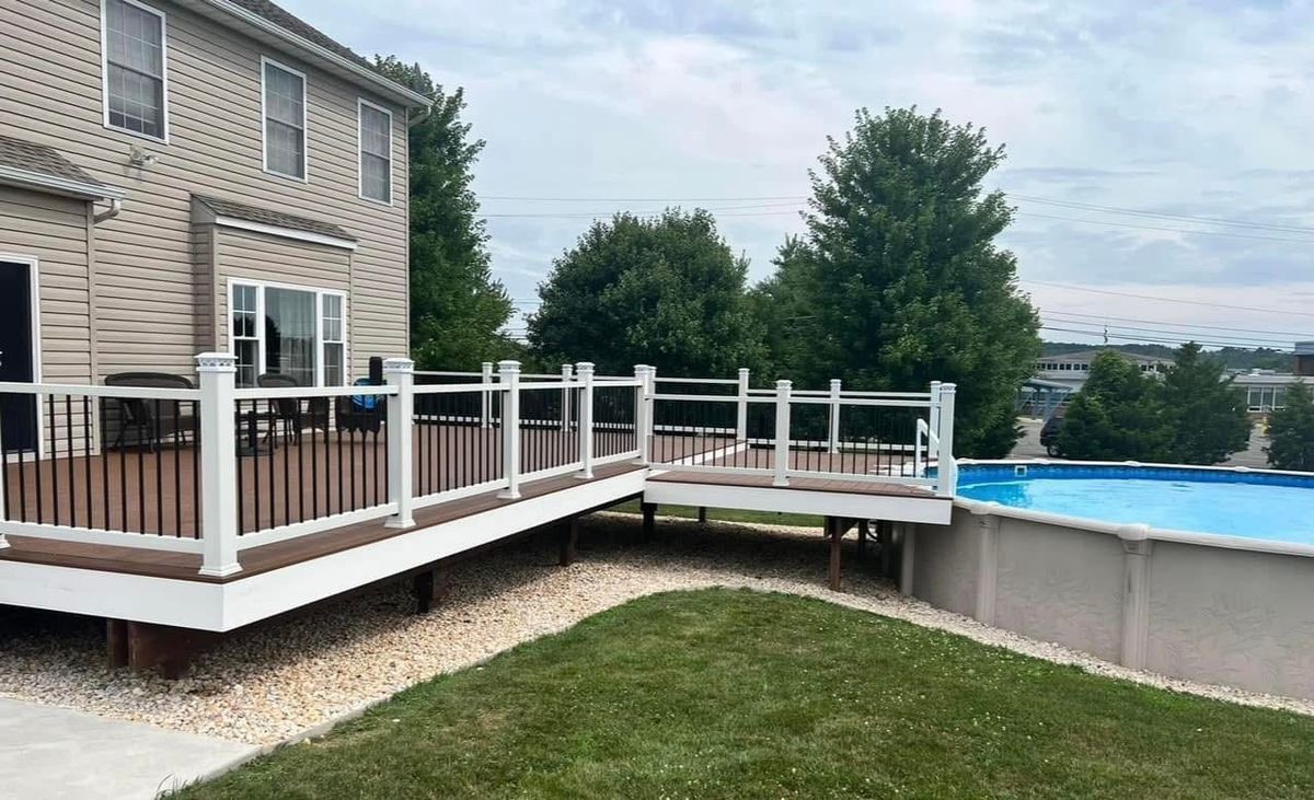 Deck and railings for Doxa Construction Inc. in Royersford, PA