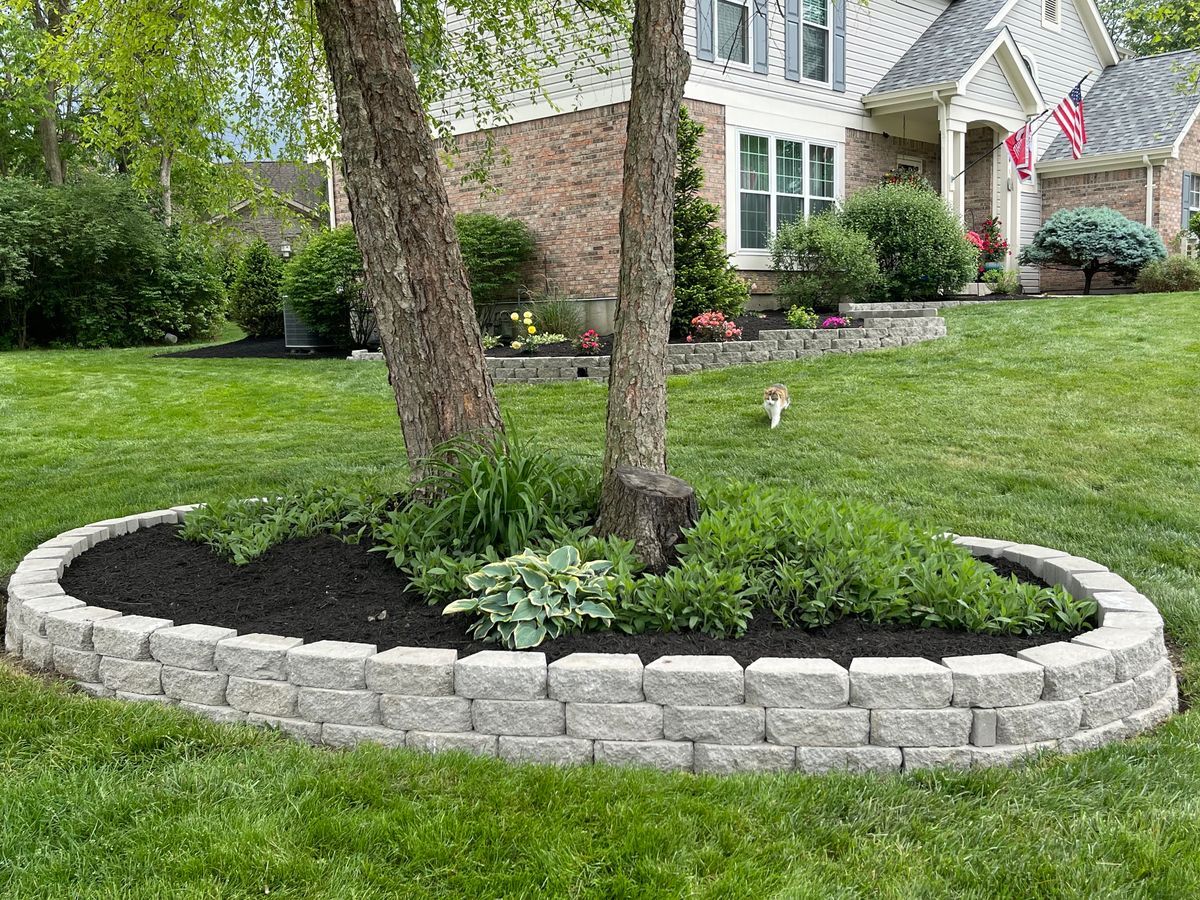 Retaining wall for Woolf Outdoor Services in Mason, OH