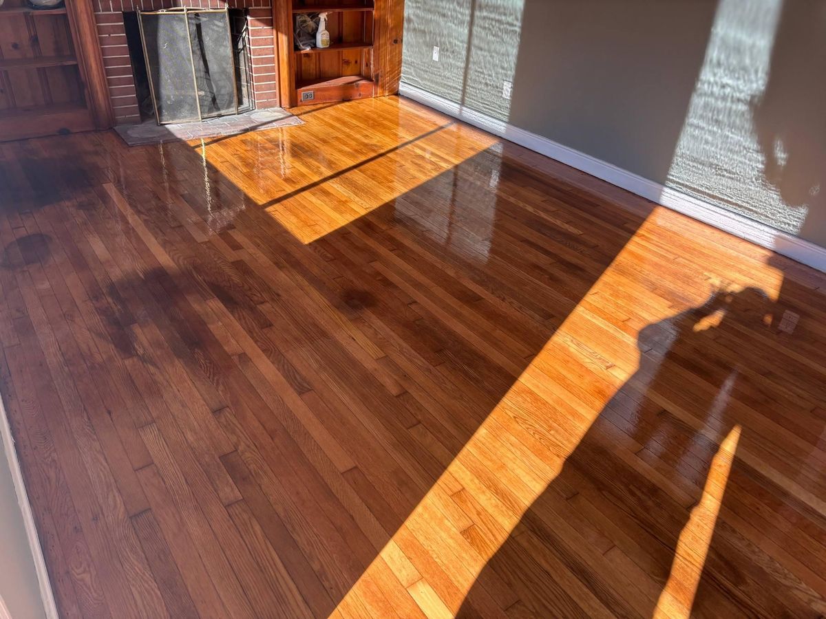 Refinishing hardwood flooring for Jason Tench Flooring LLC in Richmond, VA