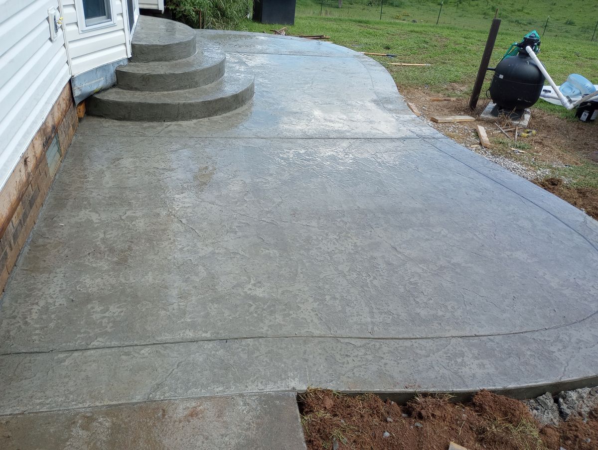 Decorative Concrete for Dream Team Concrete in Clarkville, TN