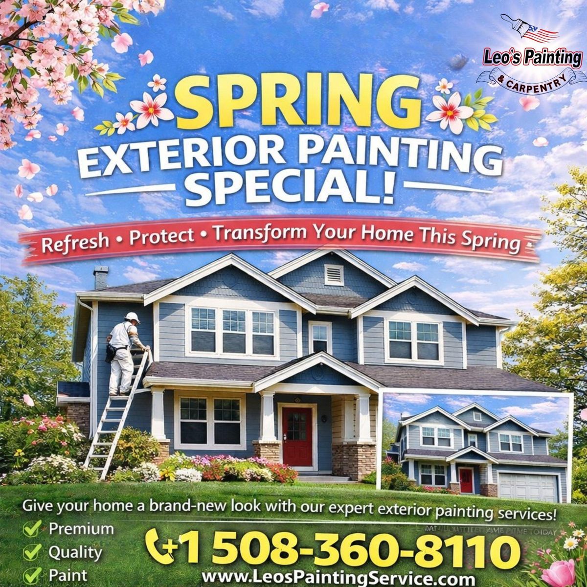 Exterior Painting for Leo's Painting and carpentry services  in All of Cape cod, MA
