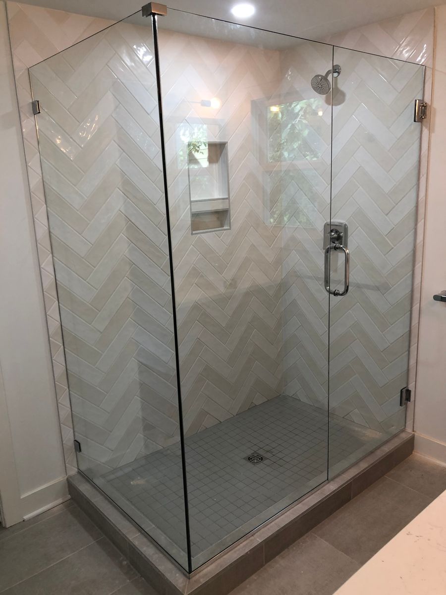 Frameless Shower Setup for Topline Glassworks in Kansas City, MO
