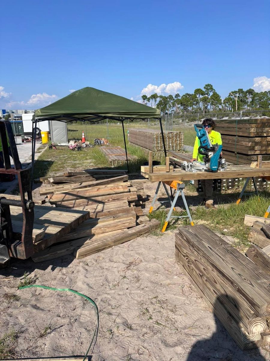 Dock Construction for J&H Land and Marine in Panama City, FL