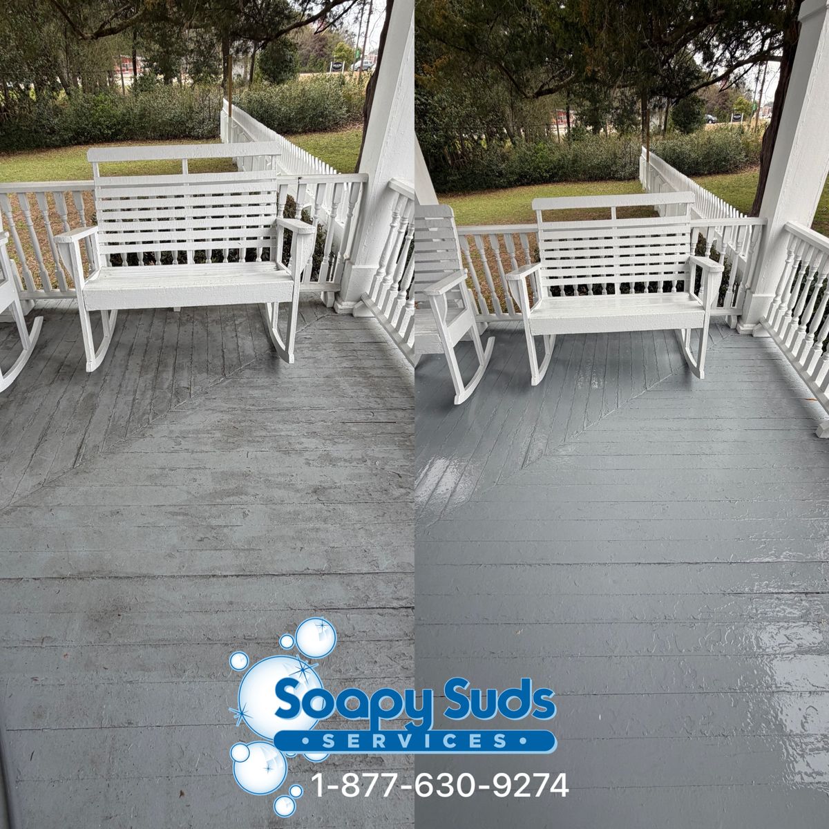 Deck & Patio Cleaning for Soapy Suds Services Georgia in Perry, GA