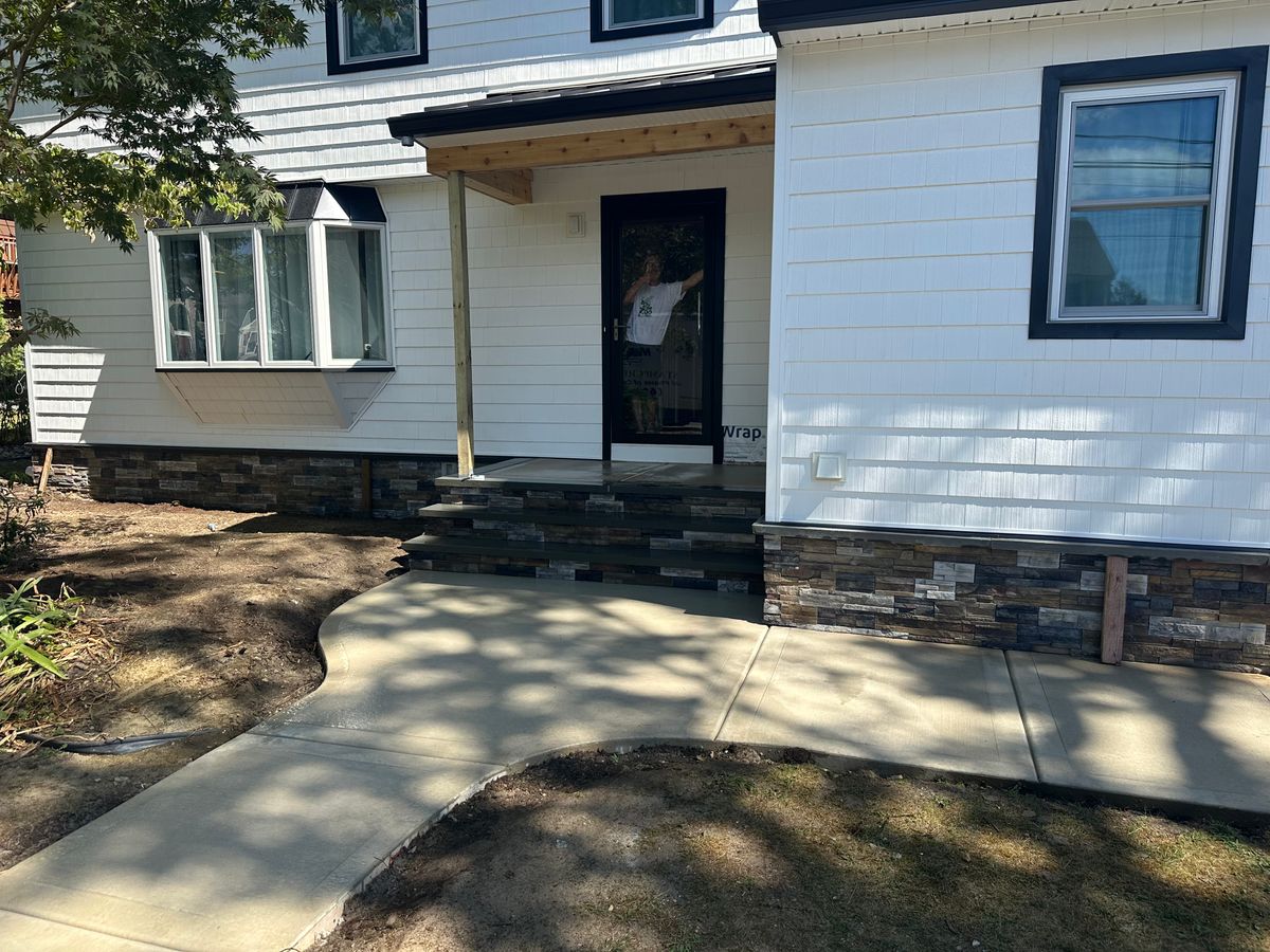 Stamped Concrete Installation for DiDaniele Masonry in Tuckerton, NJ