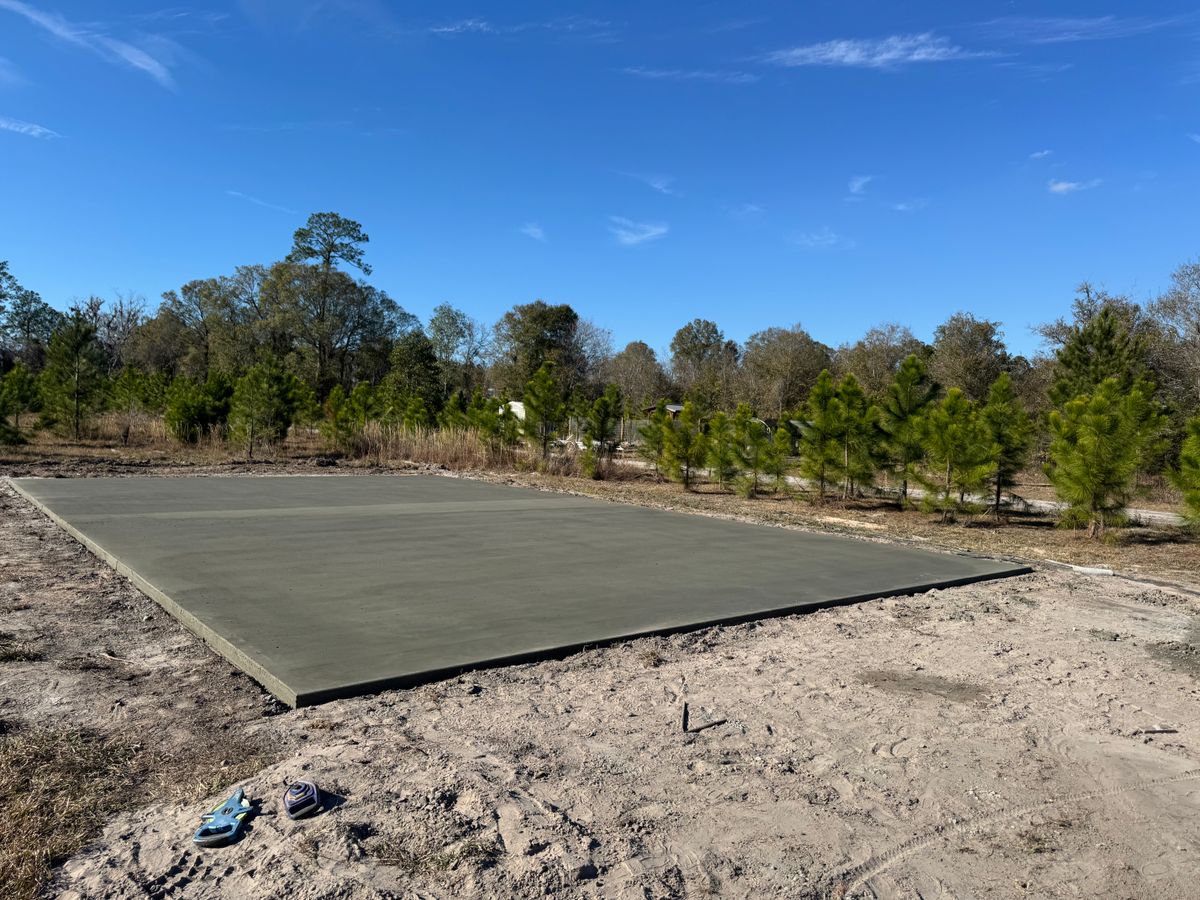 Concrete for Cameron Enterprises in Live Oak, FL