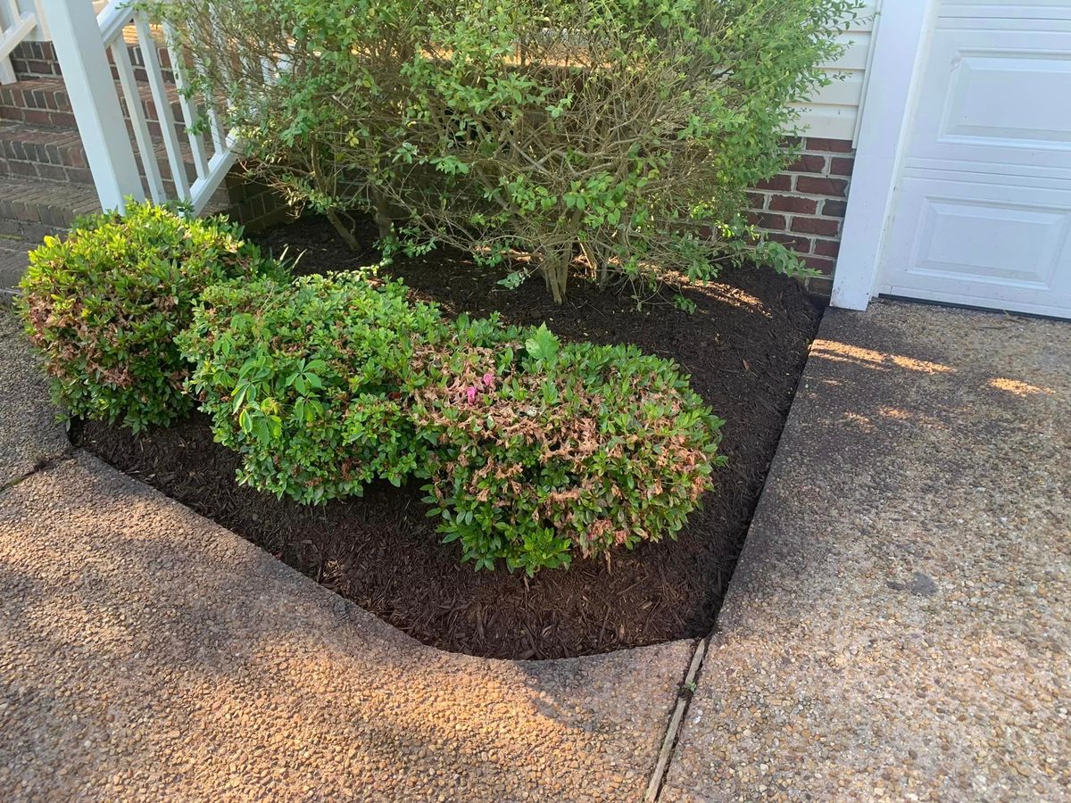Mulch Installation for Three Brothers Lawn & Landscaping LLC in Yorktown, VA