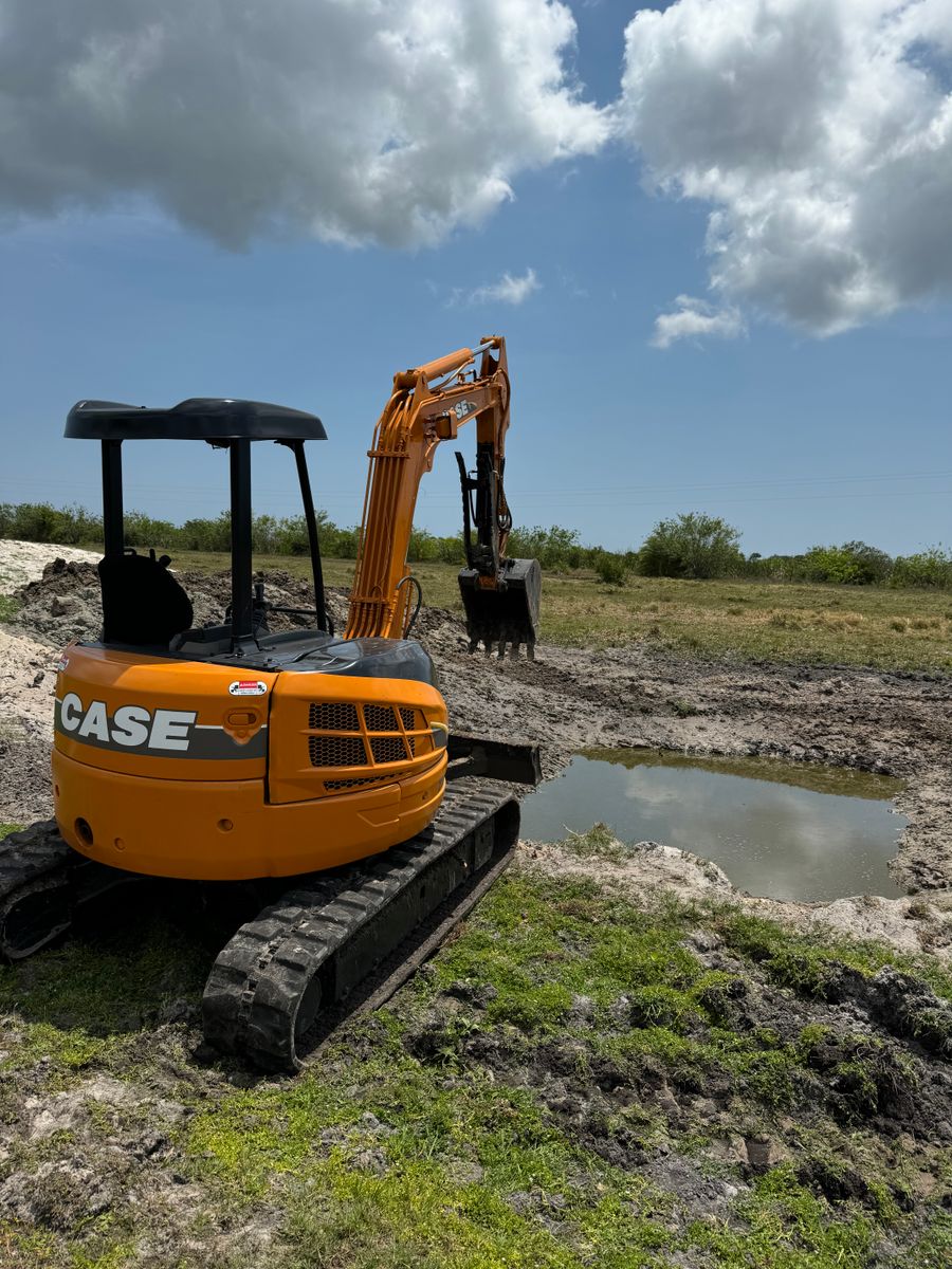 Pond Excavation for South Florida Earthworks in Fort Pierce, FL