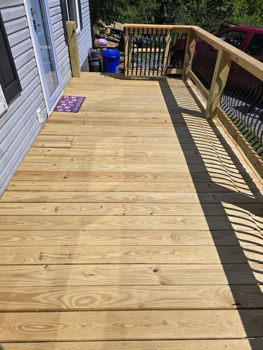 Deck Installation for The Handyman Viking in Dandridge, TN