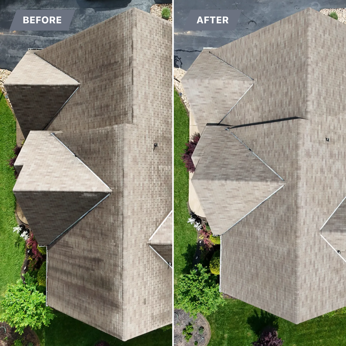 Roof Soft Wash for LeafTide Solutions in Richmond, VA