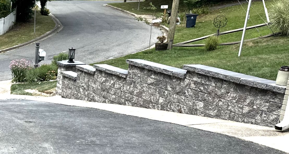 Retaining Wall Construction for Matteo Hardscapes in Towson,  MD