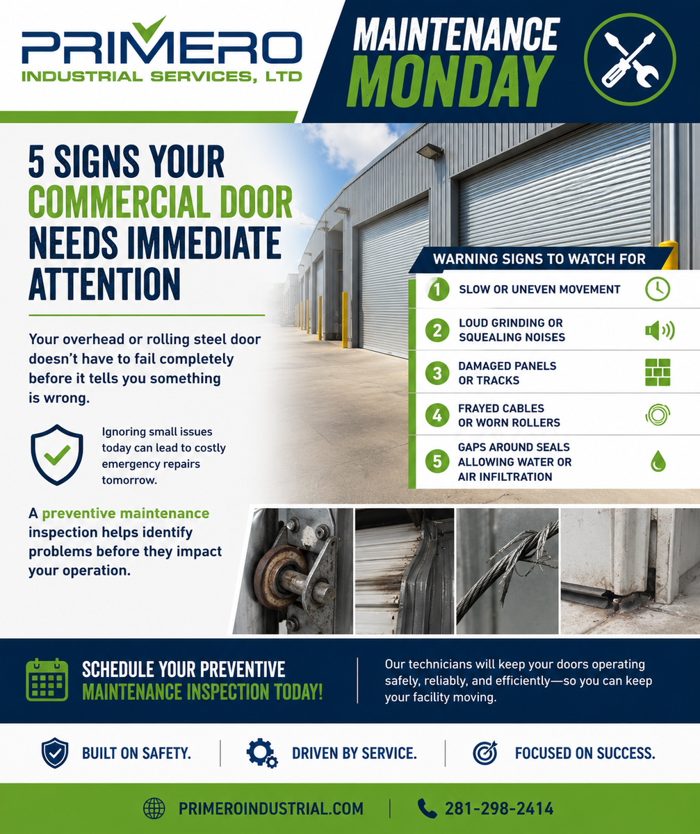 Door Services for Primero Industrial Services, LTD in Webster, TX