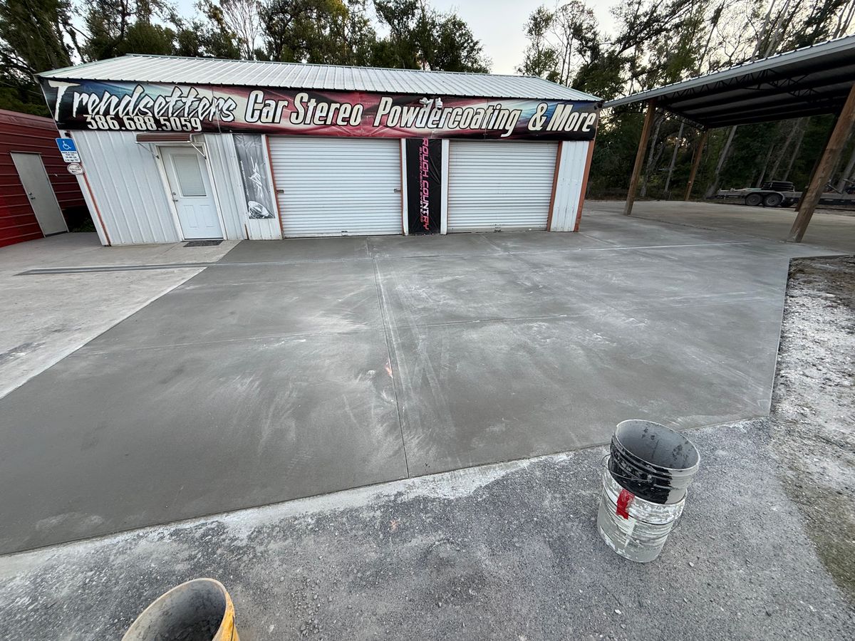 Concrete Slab Construction for Cameron Enterprises in Live Oak, FL