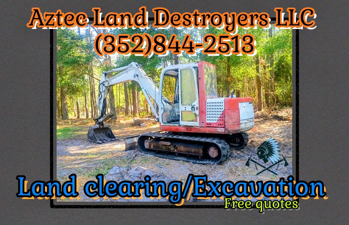 Excavation Services for Aztec Land Destroyers LLC in Ocala, FL