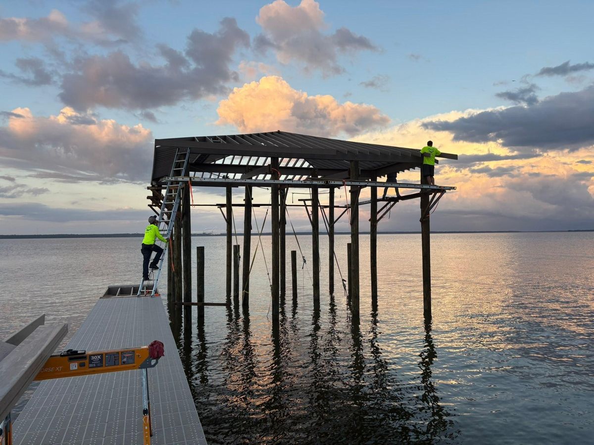 New Dock Construction for Coastal Marine Construction in Bay St. Louis, MS